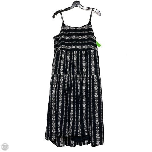 Dress Casual Midi By Carve Designs In Black & White, Size: L