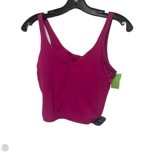 Athletic Tank Top By Lululemon In Pink, Size: 6
