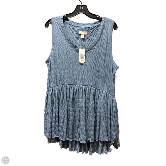 Top Sleeveless By Cupio In Blue, Size: L