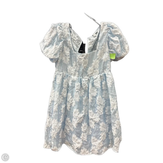 Dress Casual Short By Topshop In Blue, Size: M