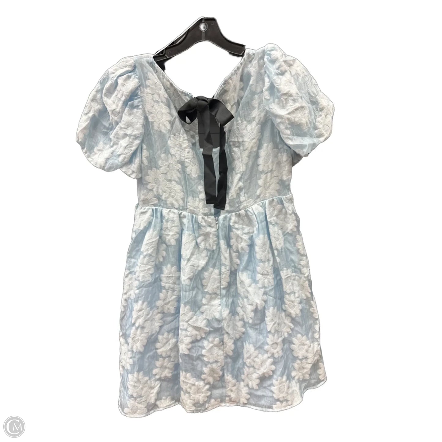 Dress Casual Short By Topshop In Blue, Size: M