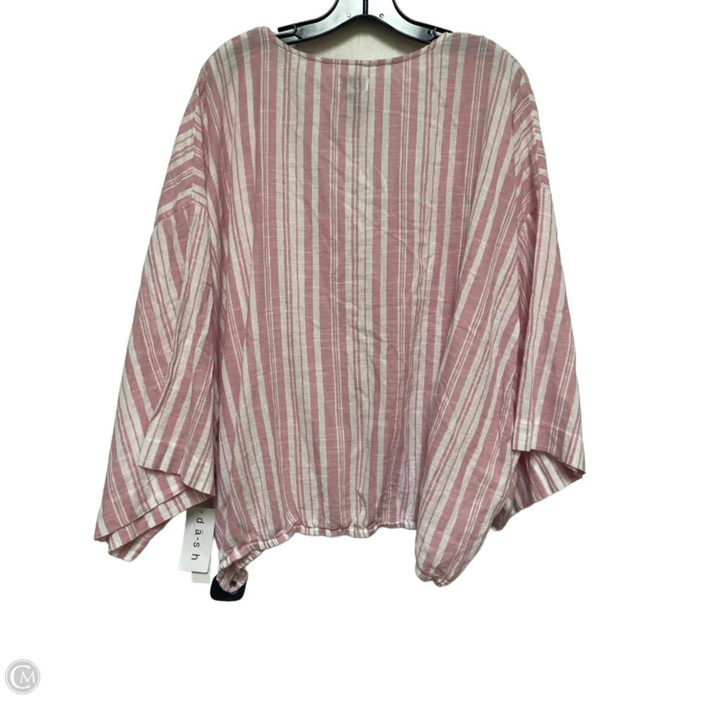 Top Short Sleeve By Dash In Striped Pattern, Size: 3x