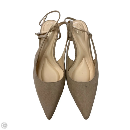 Shoes Heels Kitten By Jessica Simpson In Tan, Size: 11