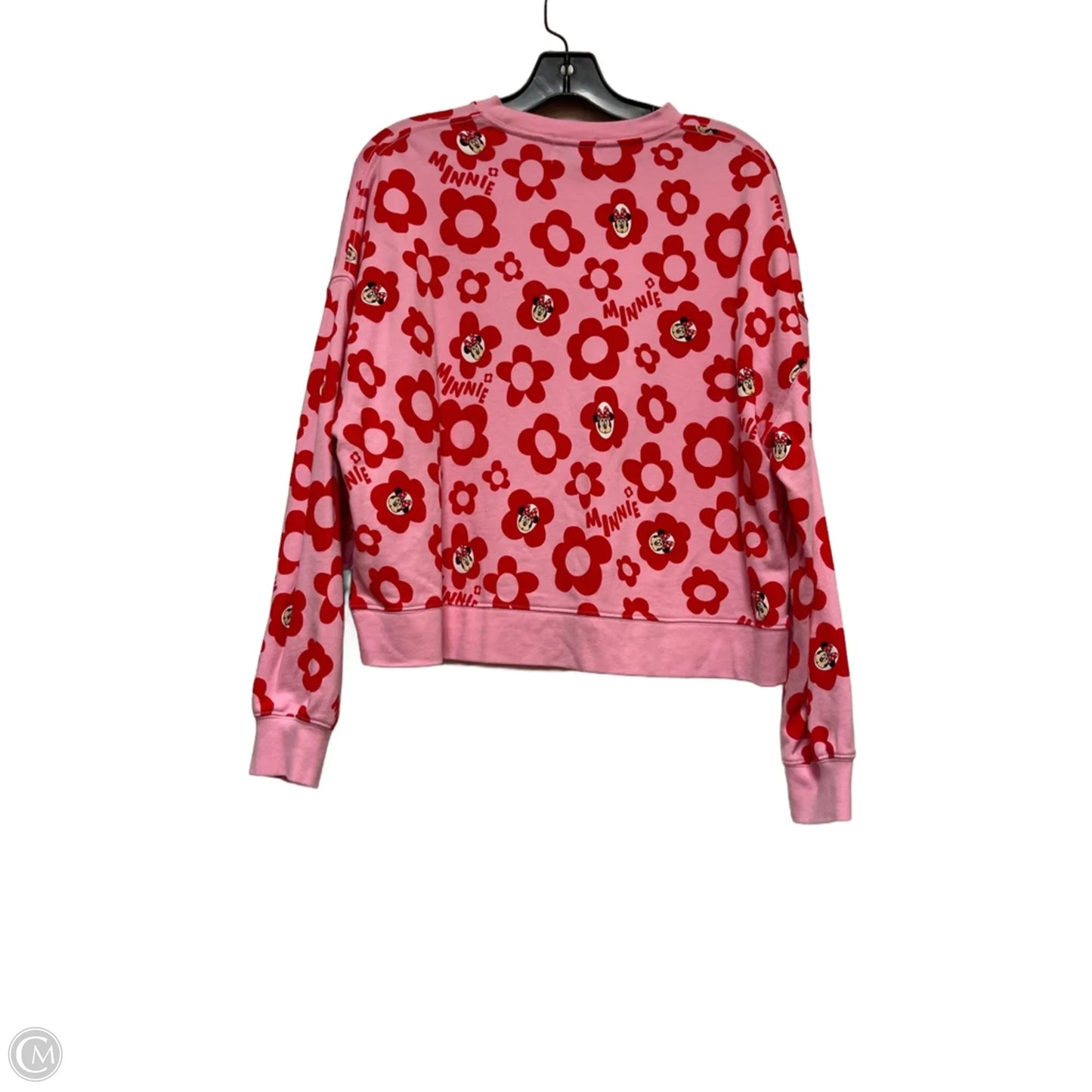 Top Long Sleeve By Disney Store In Red & Silver, Size: S
