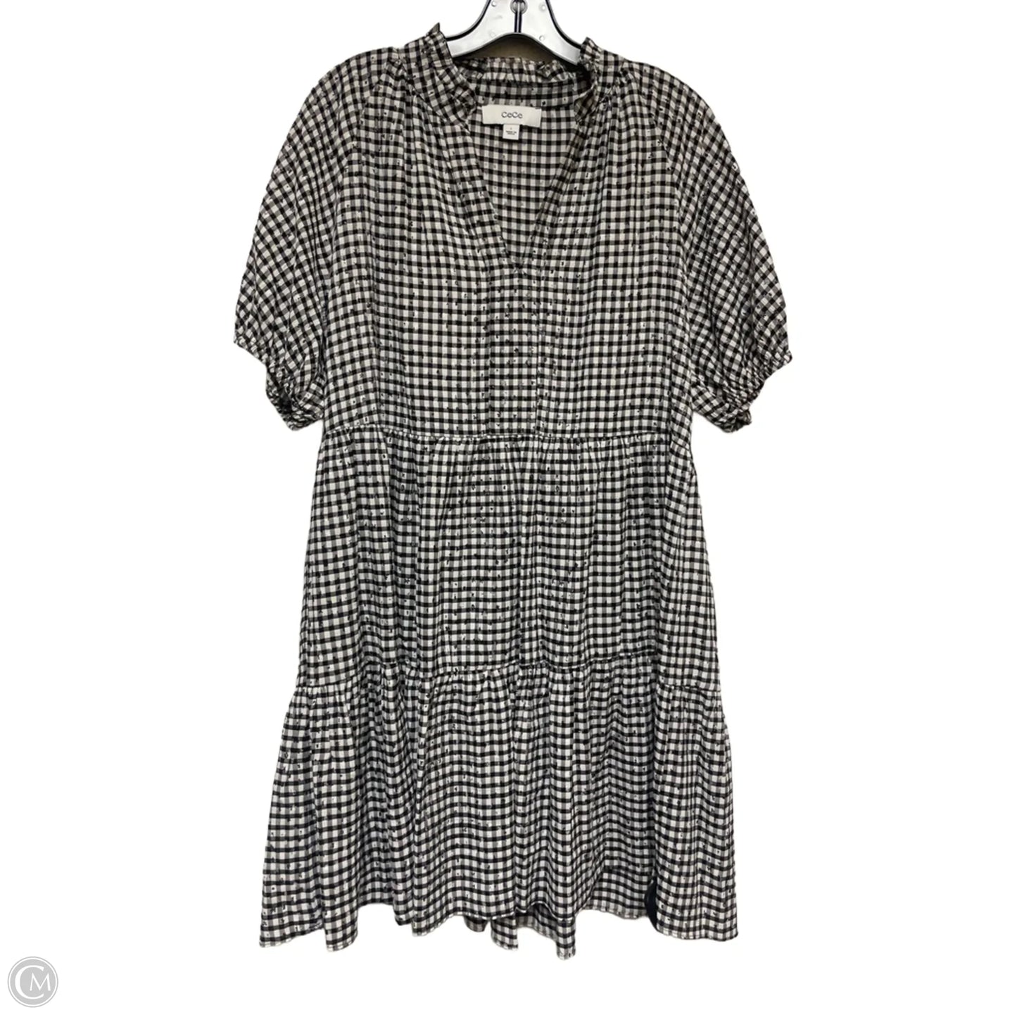 Dress Casual Short By Cece In Plaid Pattern, Size: L