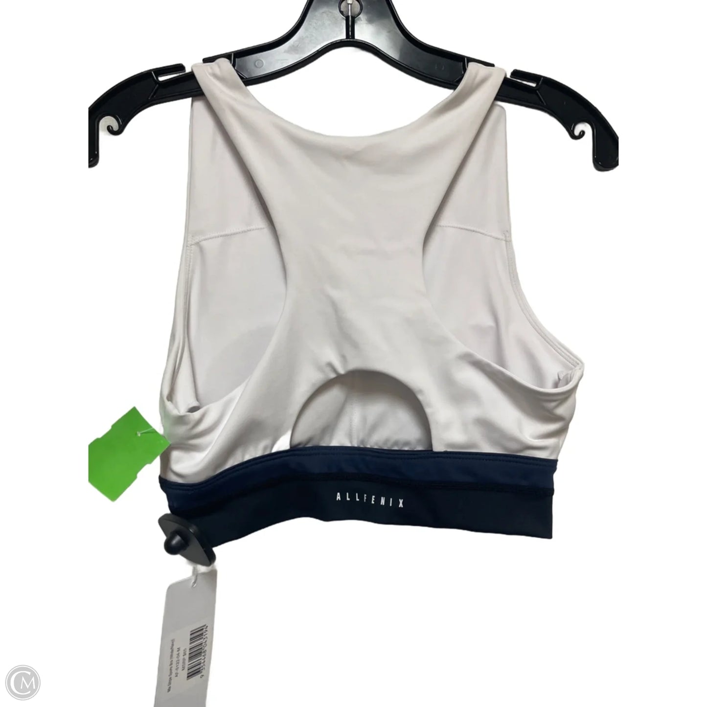 Athletic Bra By Clothes Mentor In White, Size: M