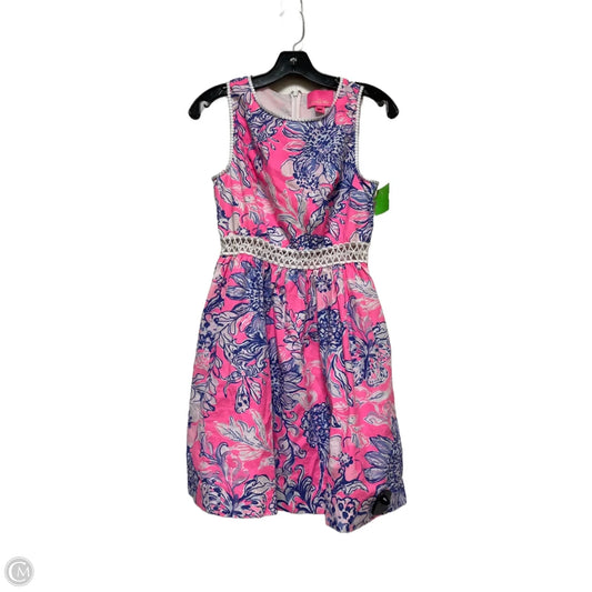 Dress Designer By Lilly Pulitzer In Blue & Pink, Size: 2