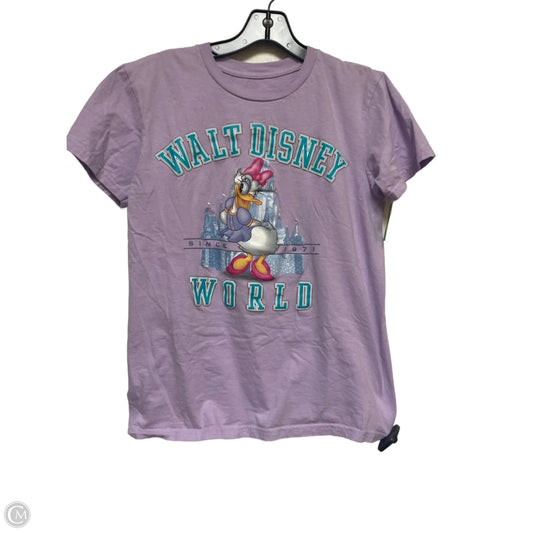 Top Short Sleeve Basic By Disney Store In Purple, Size: S