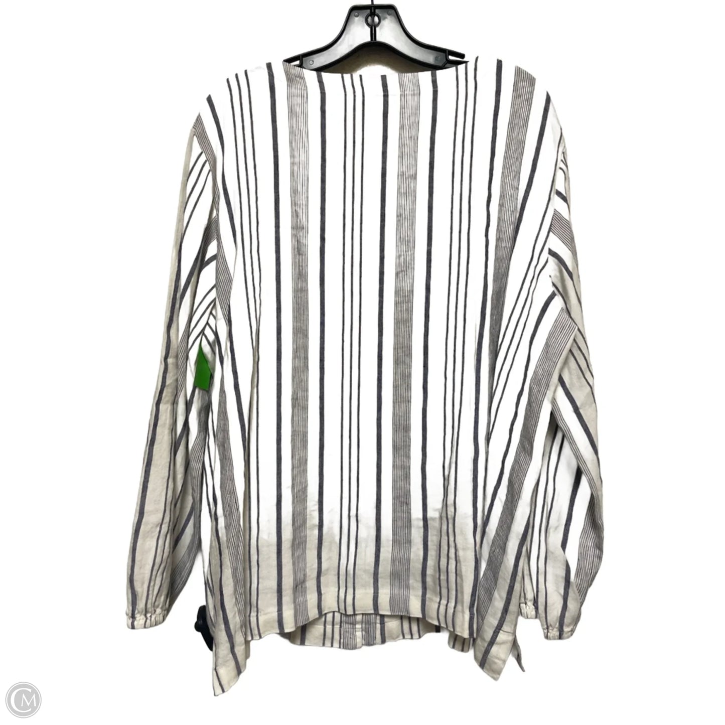 Top Long Sleeve By Loft In Striped Pattern, Size: Xxl