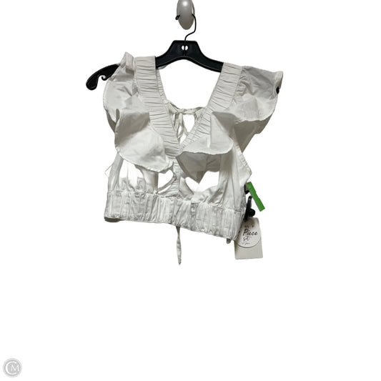 Top Sleeveless By Japna In White, Size: S