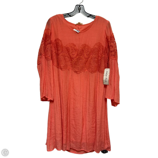 Dress Casual Short By Indigo Rose In Coral, Size: 1x