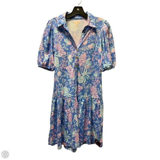 Dress Designer By Lilly Pulitzer In Blue & Pink, Size: Xs