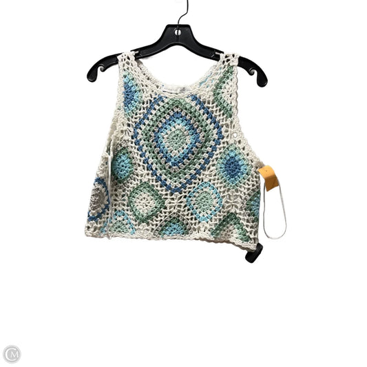 Top Sleeveless By Altard State In Blue & Green, Size: L