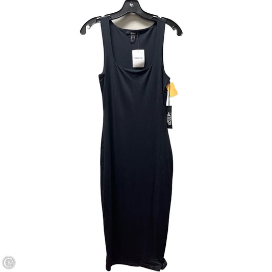 Dress Casual Midi By Forever 21 In Black, Size: S