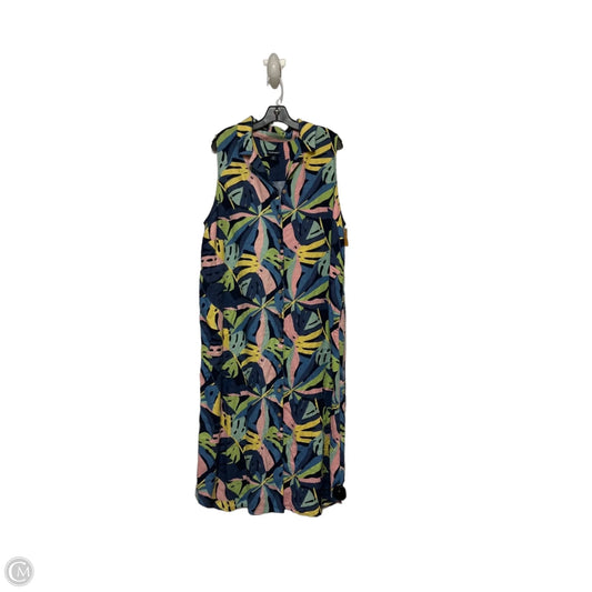 Dress Casual Maxi By Clothes Mentor In Tropical Print, Size: 1x