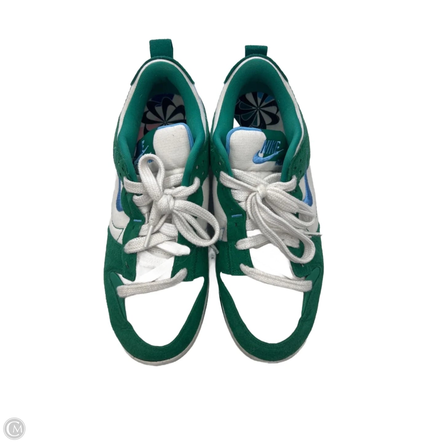 Shoes Sneakers By Nike In Cream & Green, Size: 11