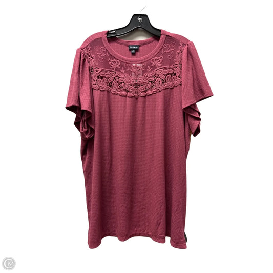 Top Short Sleeve By Torrid In Purple, Size: 3x