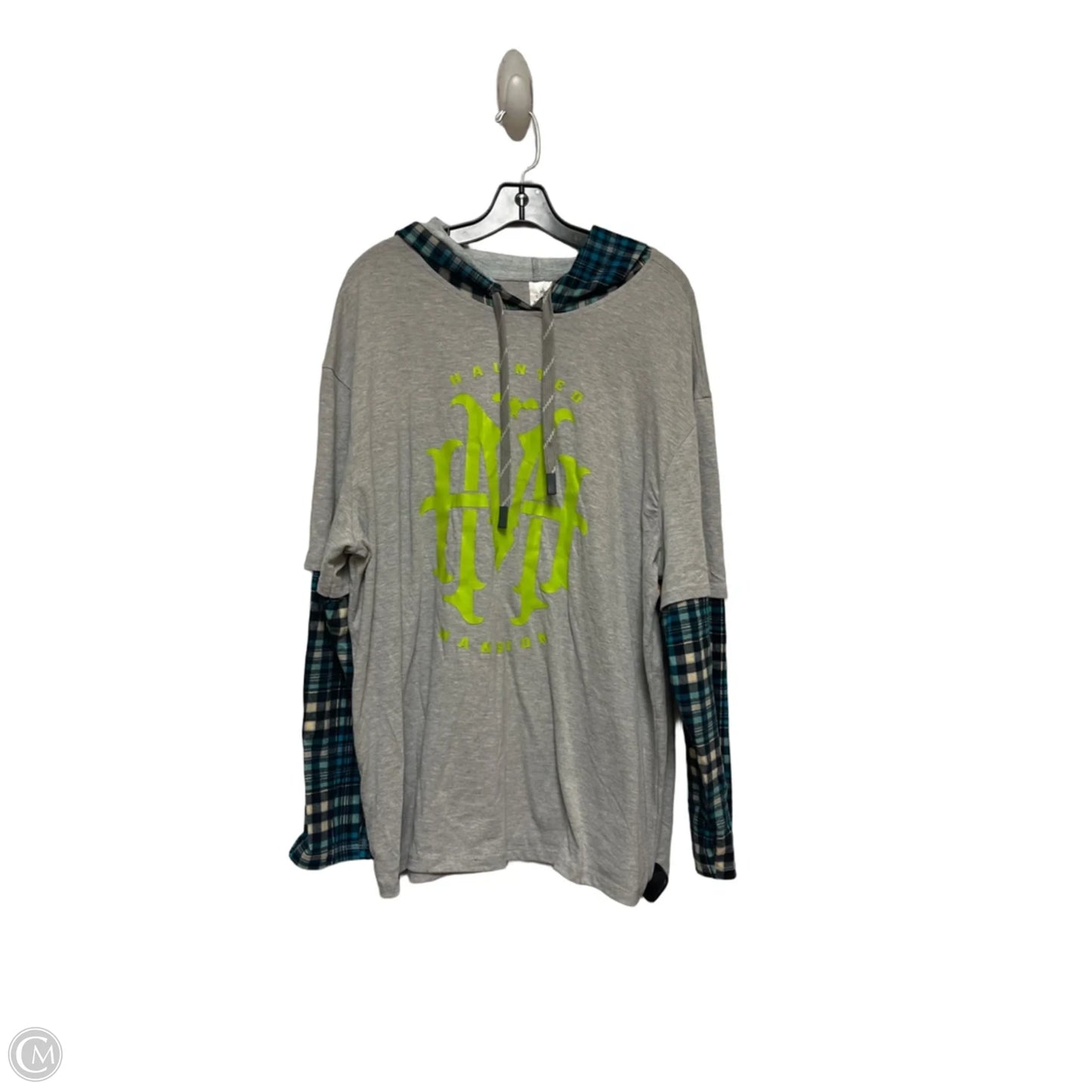 Top Long Sleeve By Disney Store In Plaid Pattern, Size: Xl