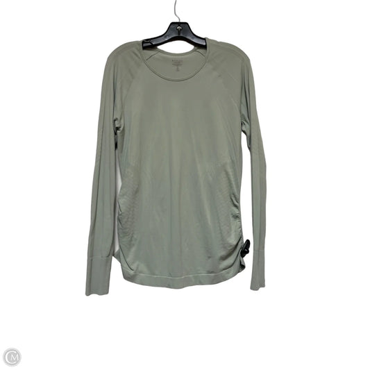Athletic Top Long Sleeve Crewneck By Athleta In Green, Size: L