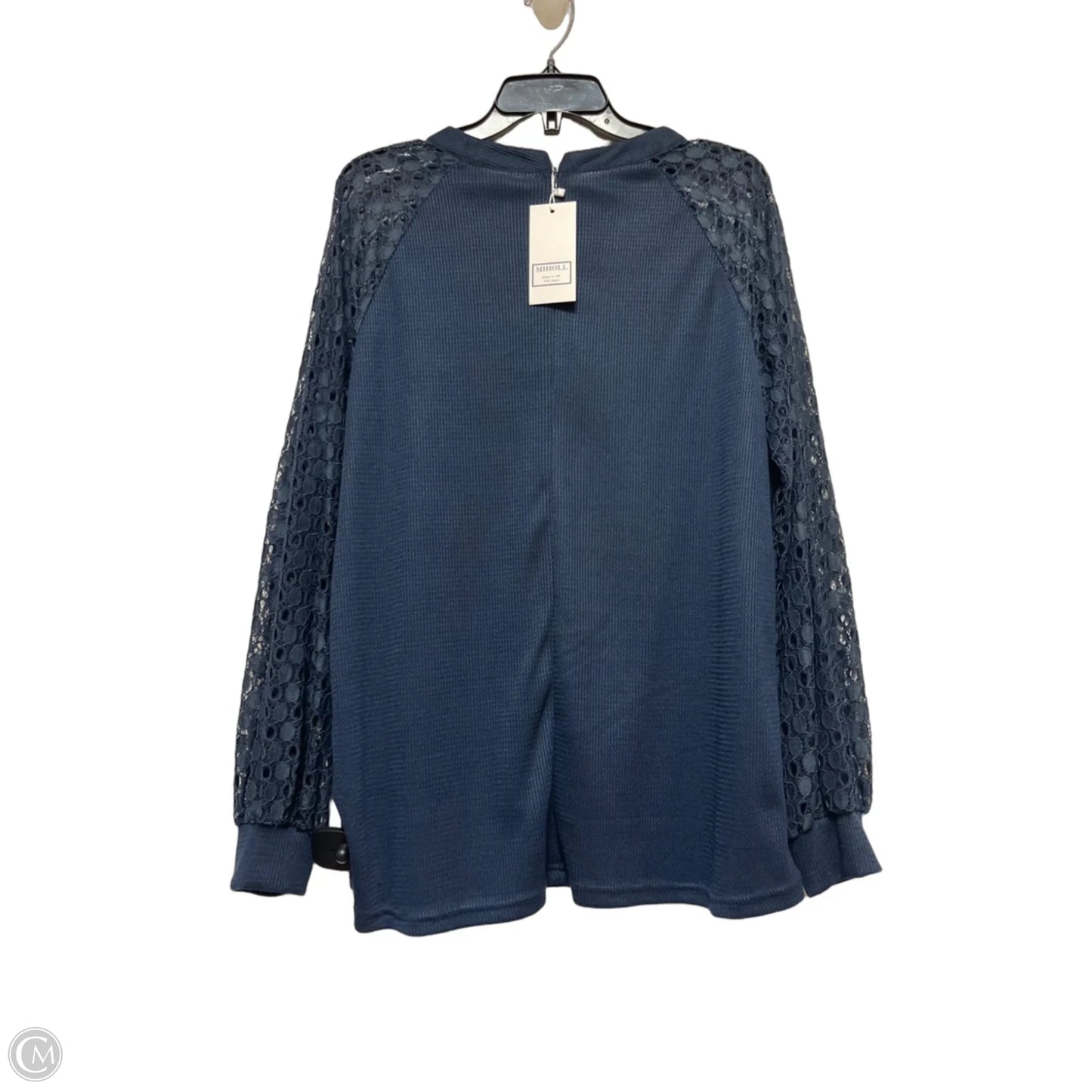 Top Long Sleeve By Miholl In Navy, Size: Xl