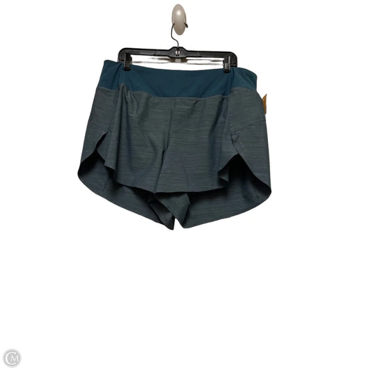 Athletic Shorts By Athleta In Blue, Size: 1x