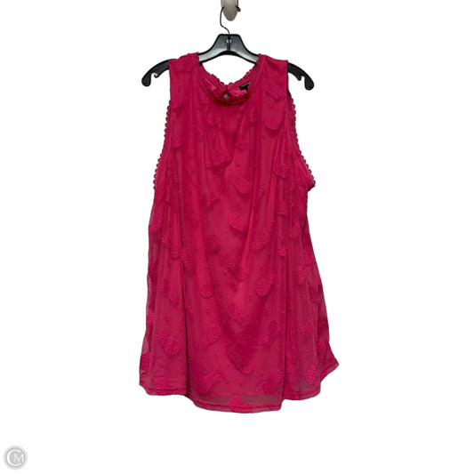 Top Sleeveless By Torrid In Pink, Size: 3x