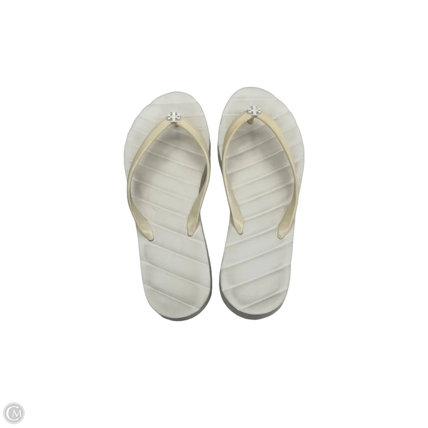 Sandals Designer By Tory Burch In Cream, Size: 10