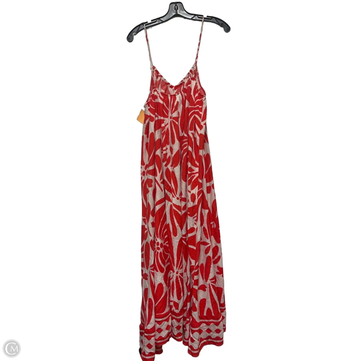 Dress Casual Maxi By H&m In Red & White, Size: M