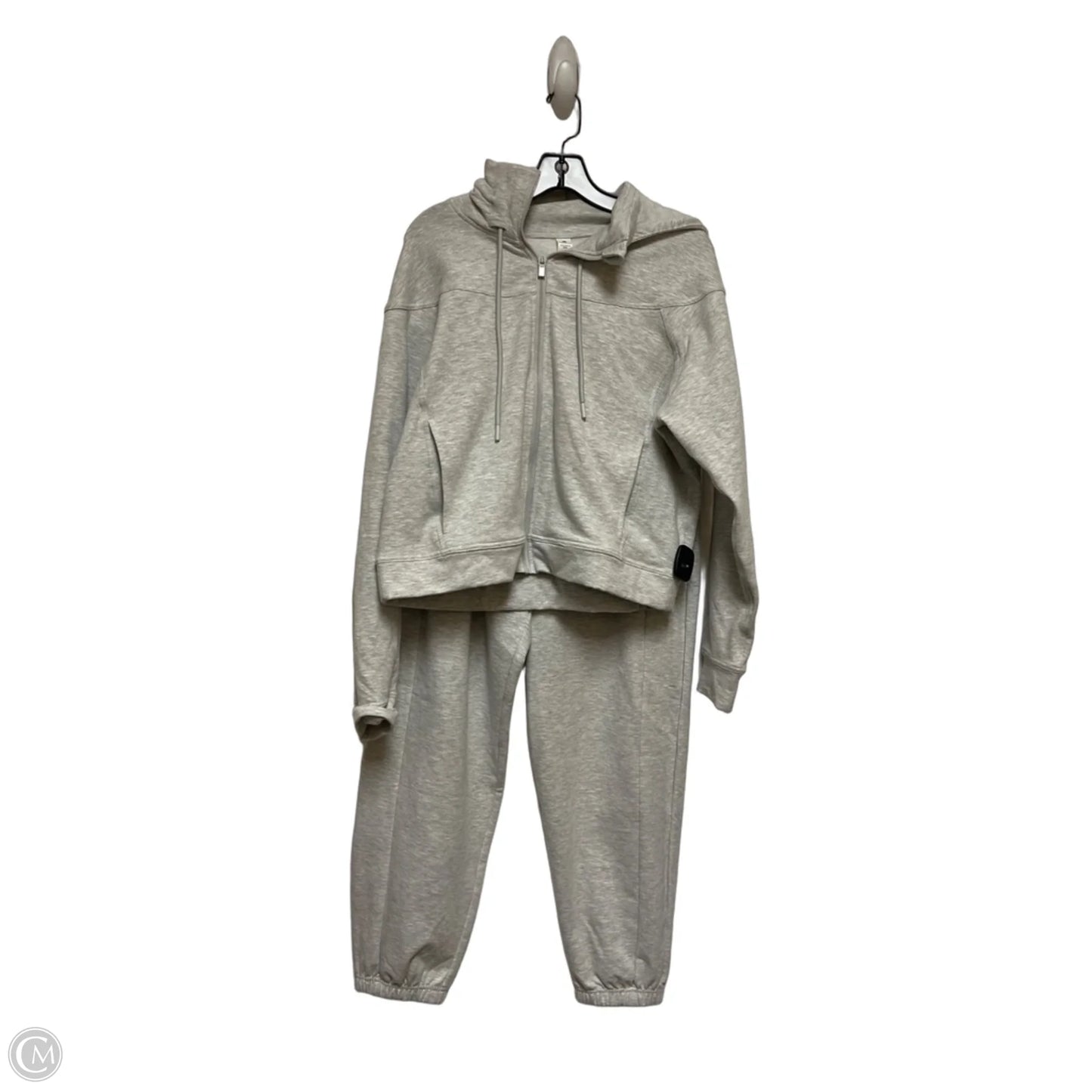 Athletic Pants 2pc By Yogalicious In Grey, Size: L