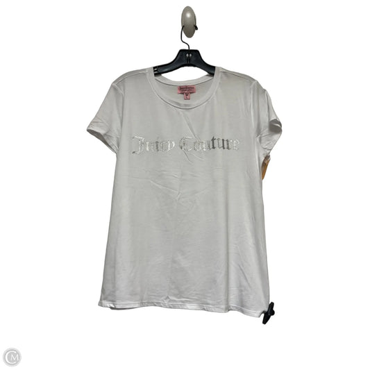 Top Short Sleeve Basic By Juicy Couture In White, Size: L