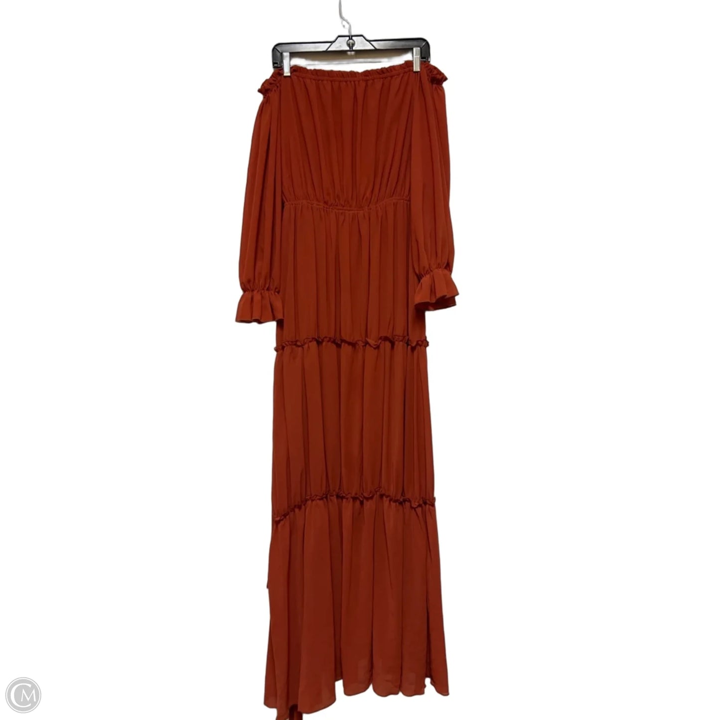 Dress Casual Maxi By Baltic Born In Orange, Size: L
