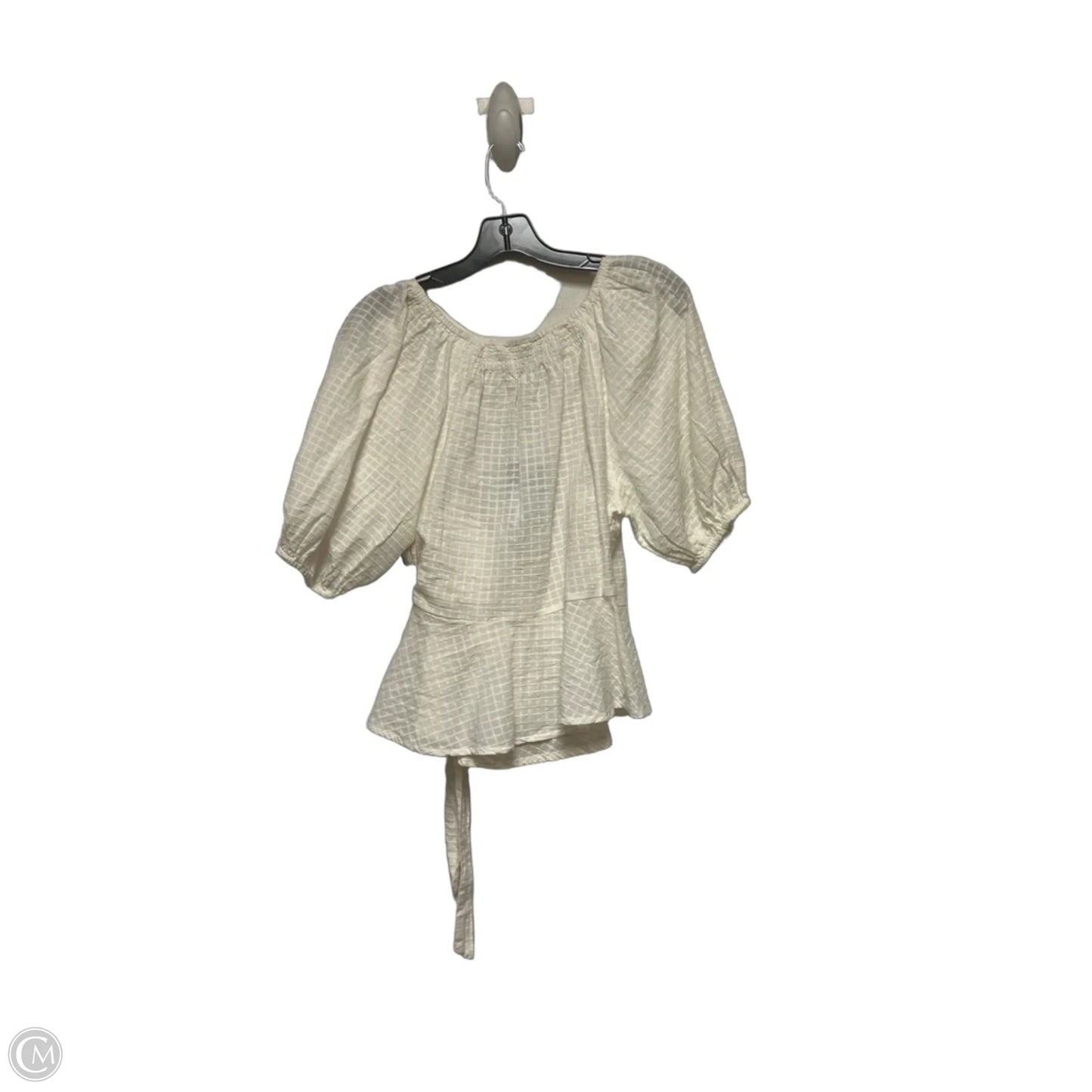 Top Short Sleeve By Universal Thread In Cream, Size: L