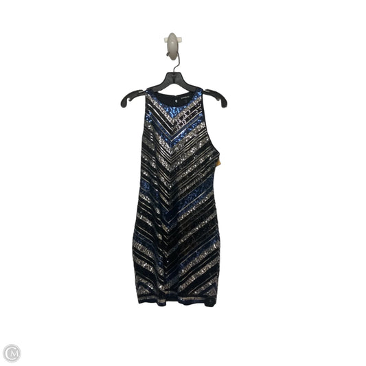 Dress Party Short By Express In Black & Blue, Size: S