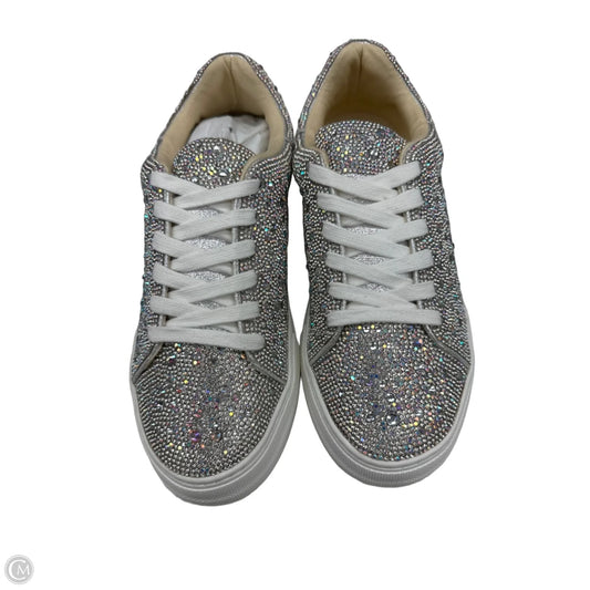 Shoes Flats By Betsey Johnson In Silver, Size: 8