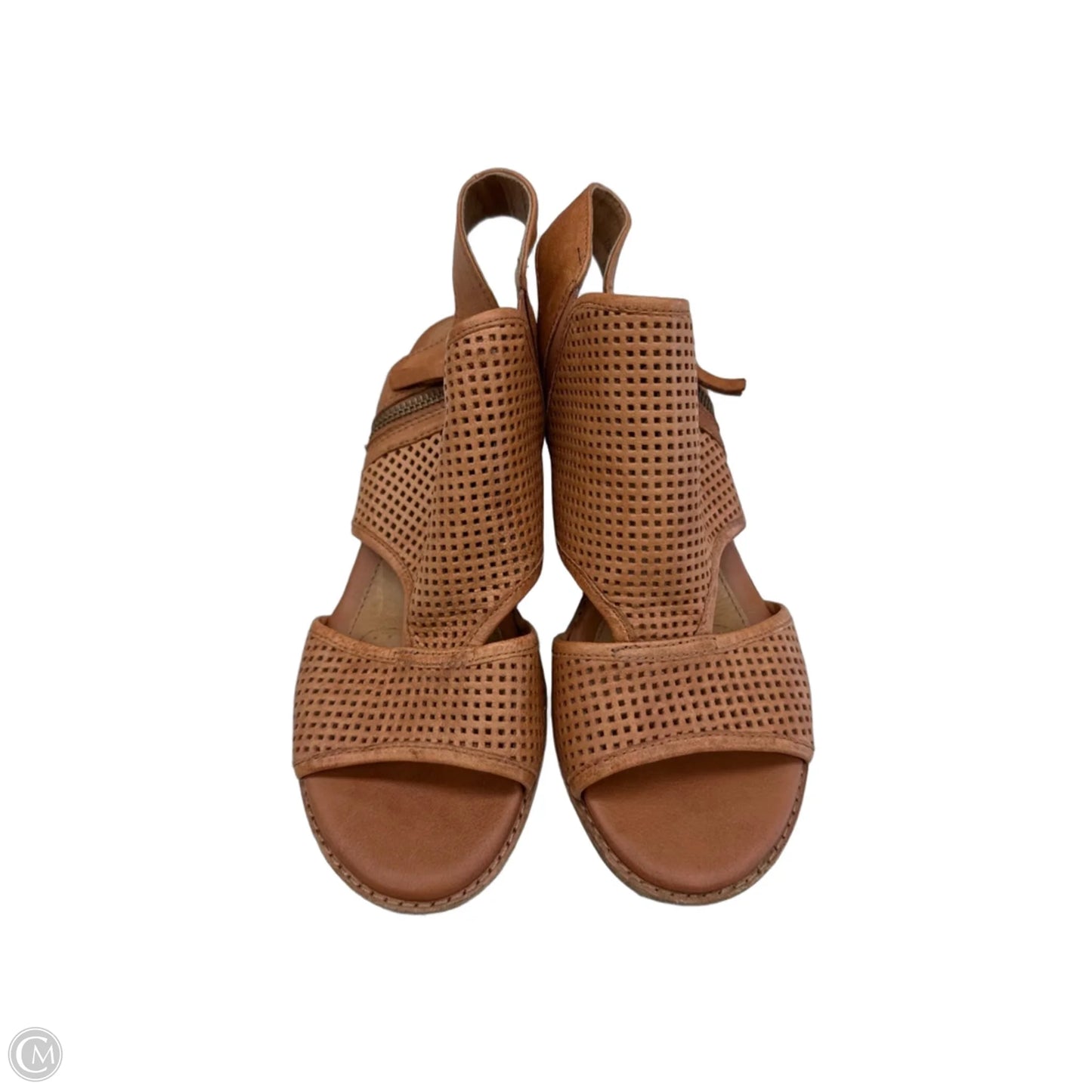 Sandals Heels Wedge By Sofft In Brown, Size: 7.5