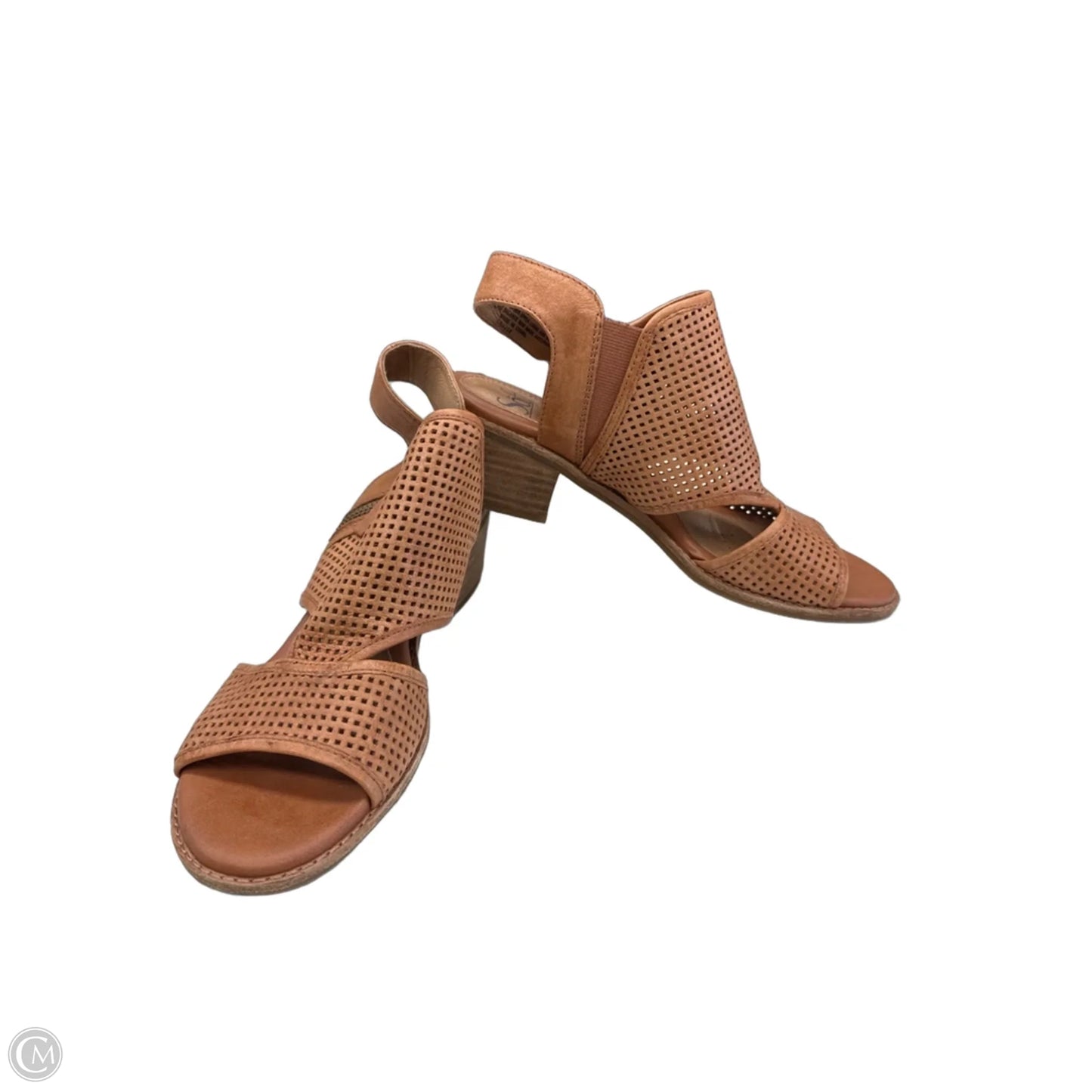 Sandals Heels Wedge By Sofft In Brown, Size: 7.5