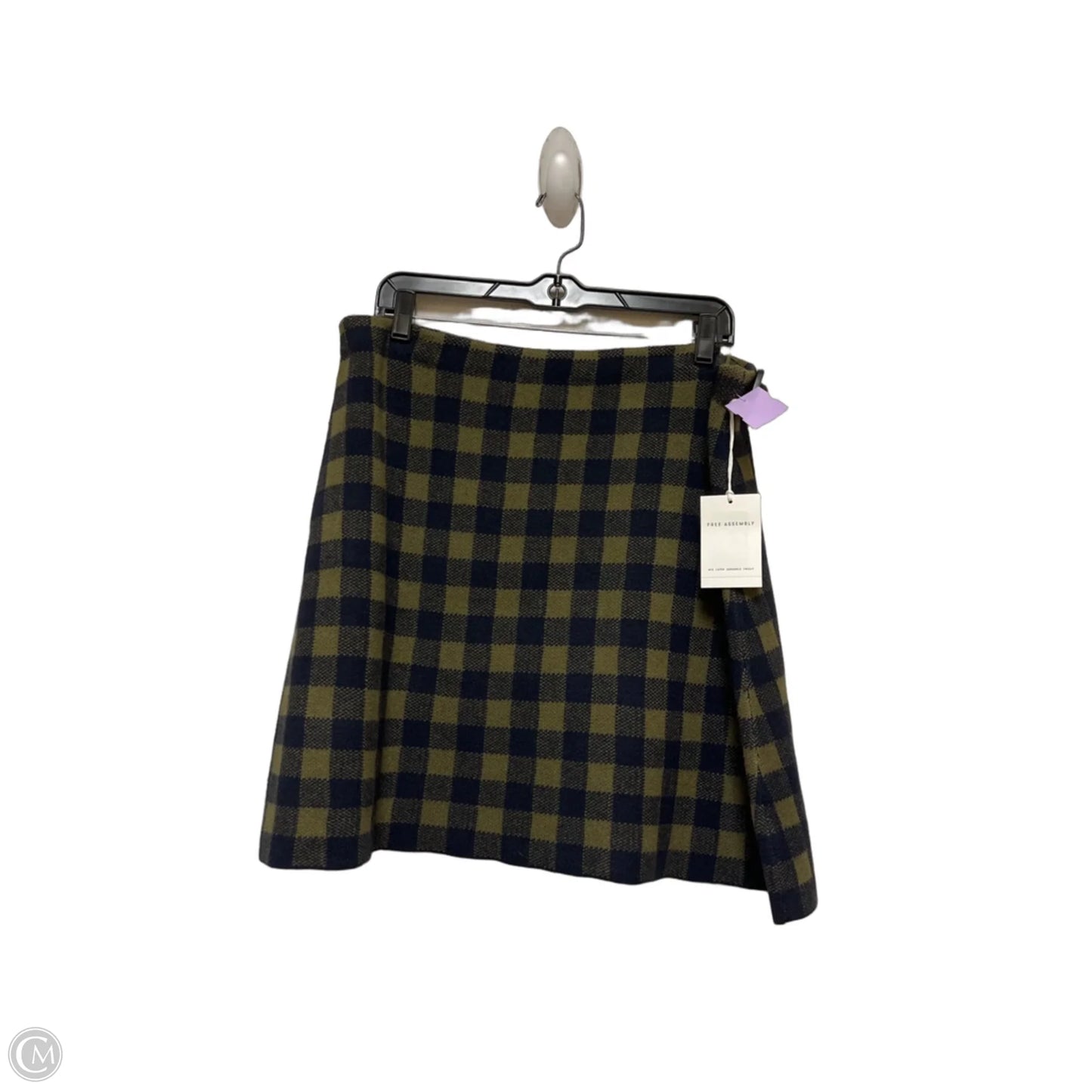 Skirt Mini & Short By Free Assembly In Plaid Pattern, Size: 16