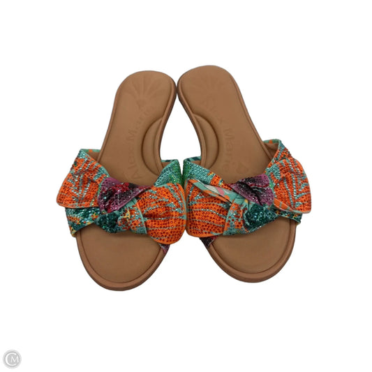 Sandals Flats By Alex Marie In Multi-colored, Size: 7.5