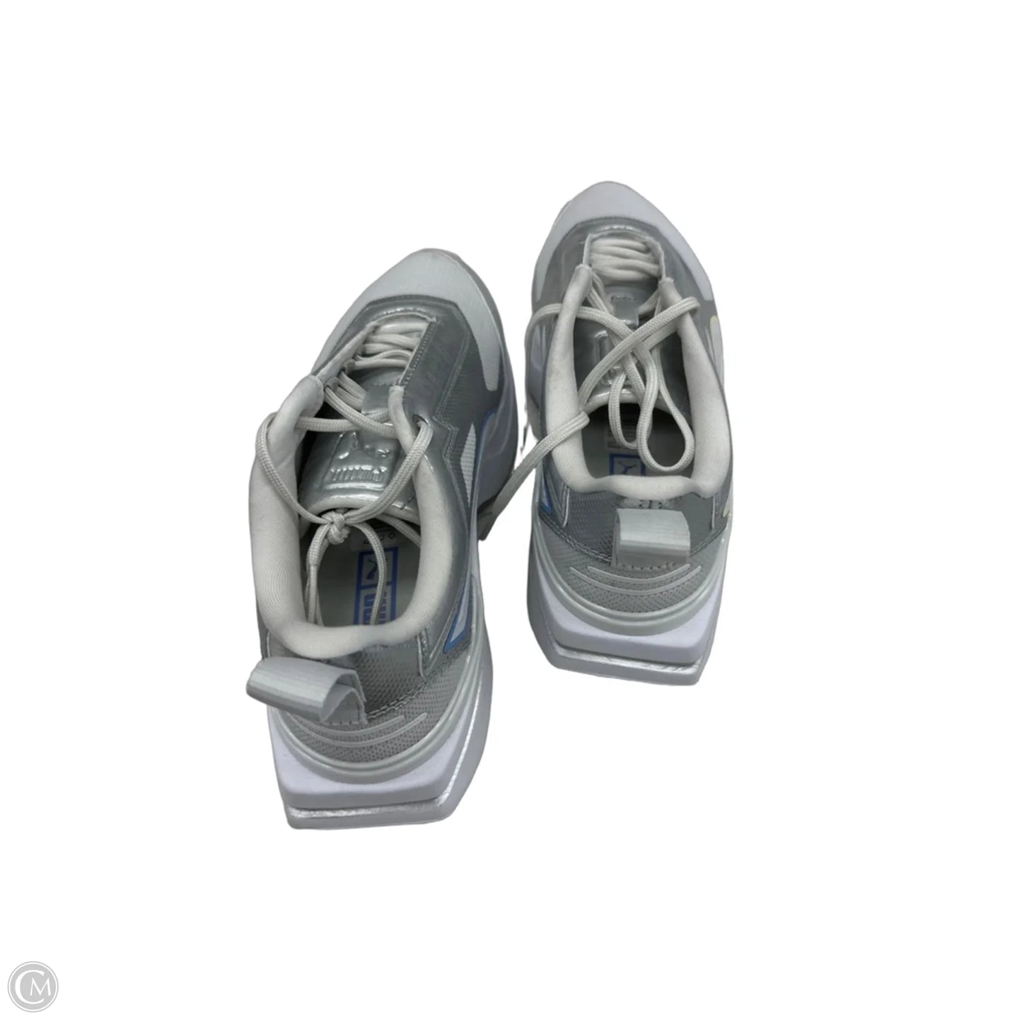 Shoes Sneakers By Puma In Silver, Size: 7.5