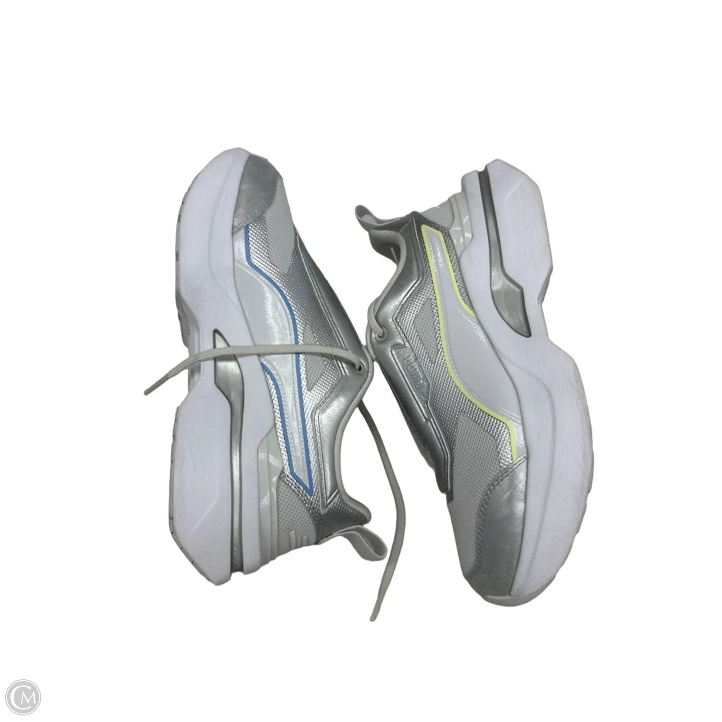 Shoes Sneakers By Puma In Silver, Size: 7.5