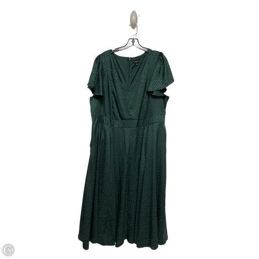 Dress Casual Midi By Torrid In Green, Size: 3x