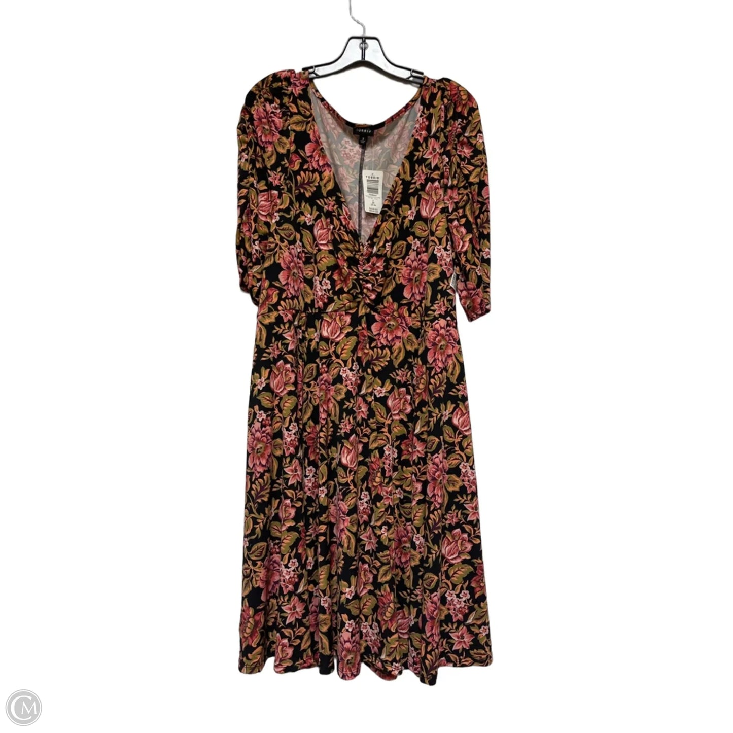 Dress Casual Short By Torrid In Floral Print, Size: 3x