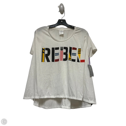 Top Short Sleeve By Disney Store In White, Size: M