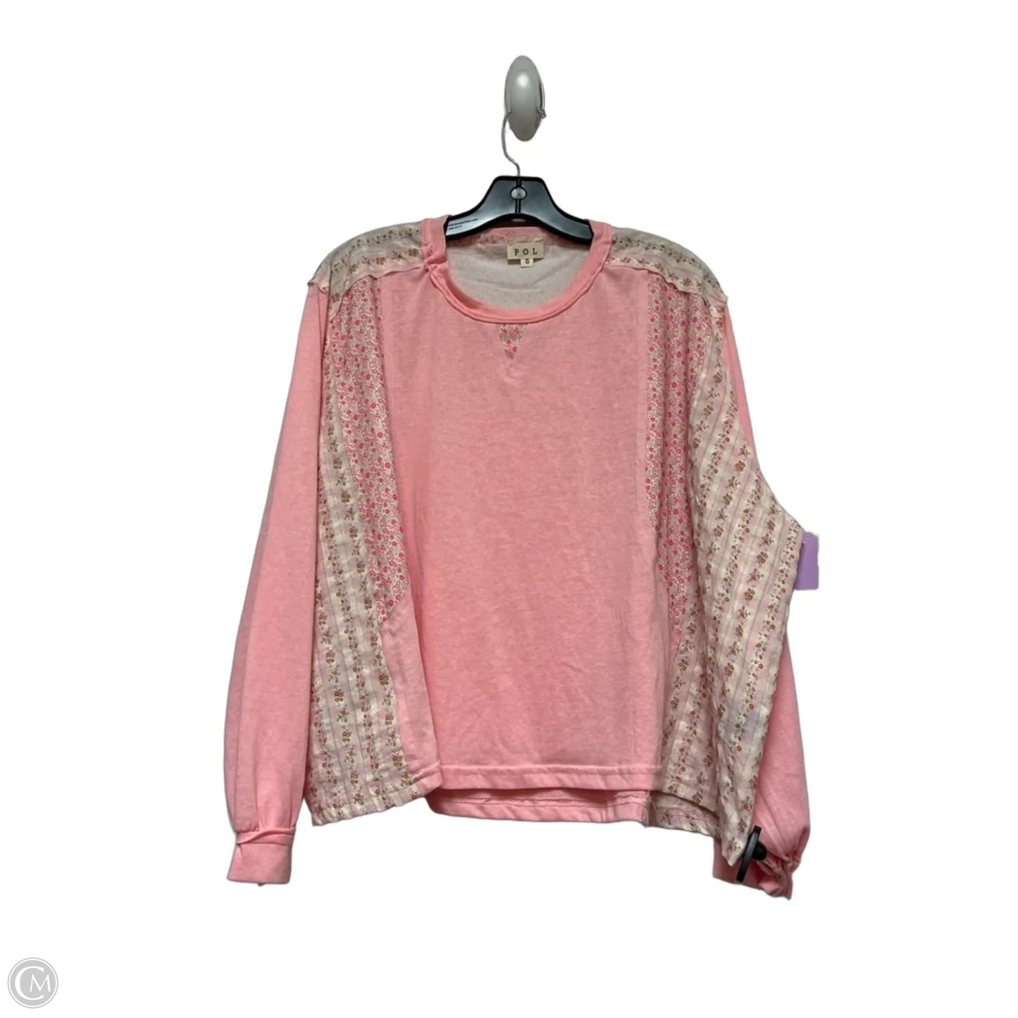 Top Long Sleeve By Pol In Pink, Size: S