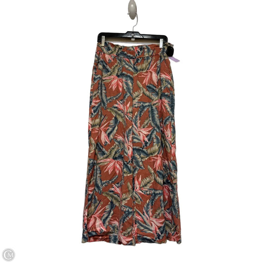 Pants Wide Leg By Loft In Tropical Print, Size: 8