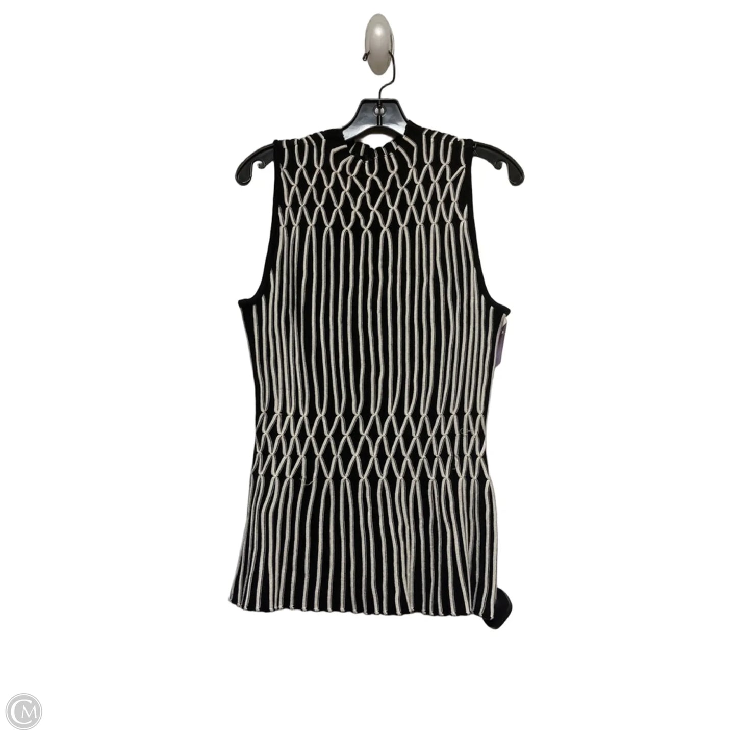 Top Sleeveless By White House Black Market In Black & Cream, Size: Xl