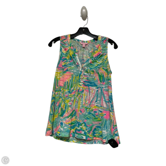 Top Sleeveless Designer By Lilly Pulitzer In Multi-colored, Size: Xs