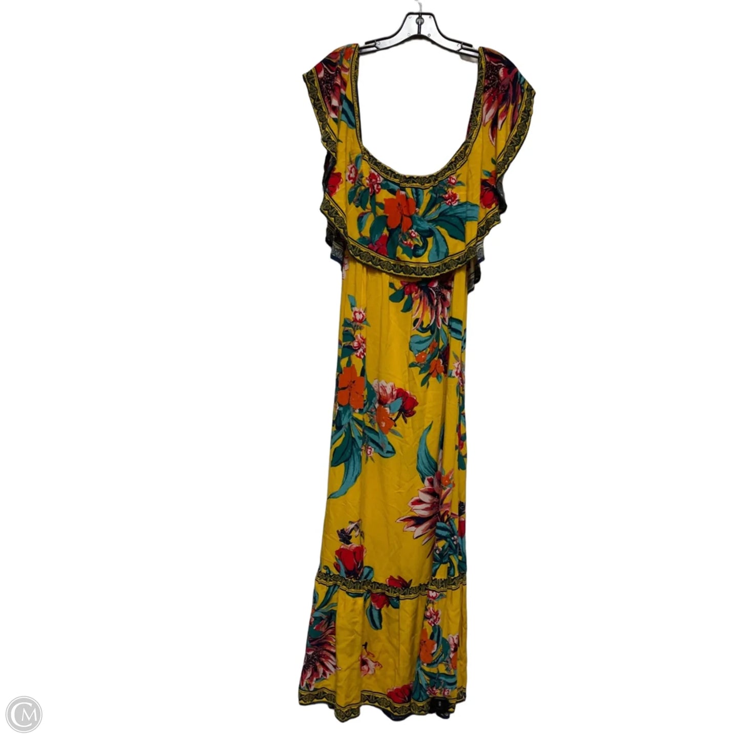 Dress Casual Maxi By Flying Tomato In Floral Print, Size: L