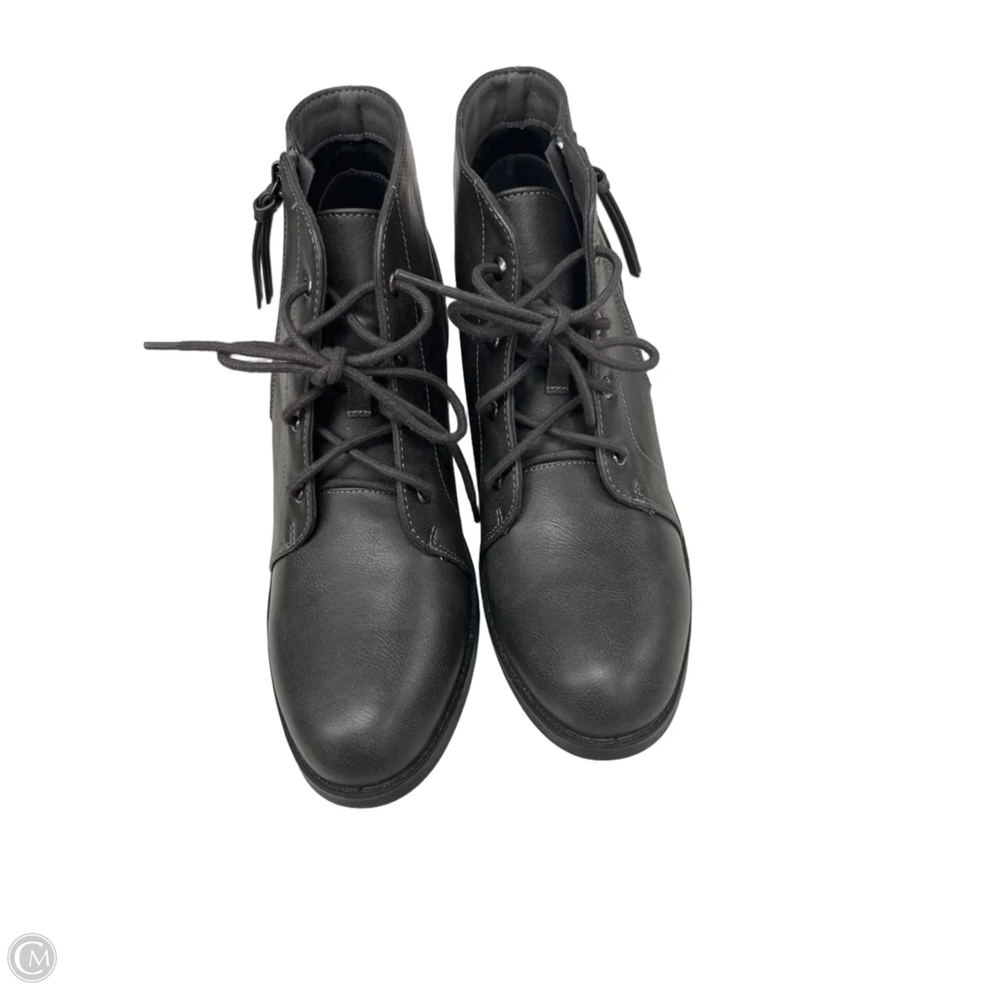 Boots Ankle Heels By Easy Street In Grey, Size: 9.5