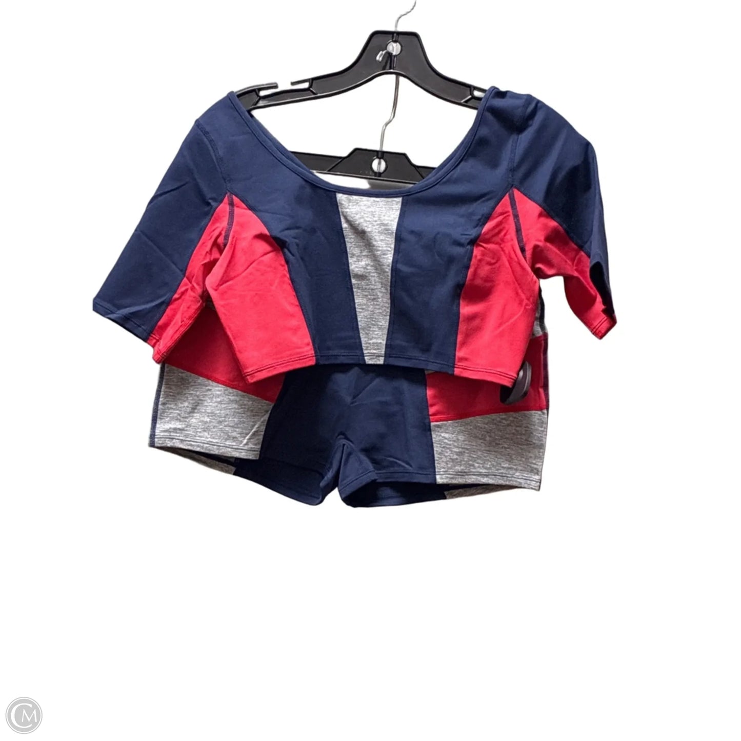 Athletic Shorts 2pc By Free People In Blue & Red, Size: M